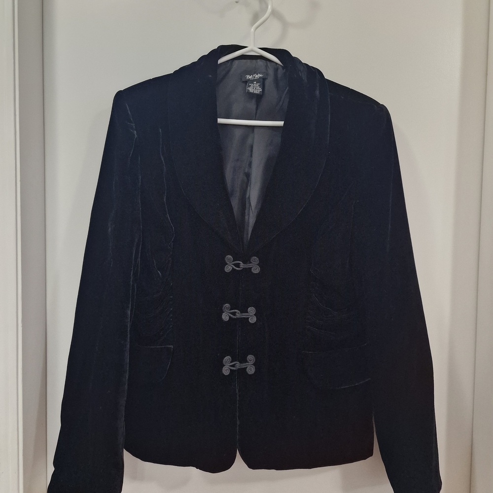 Bob Mackie Black Blazer with Toggle Closures